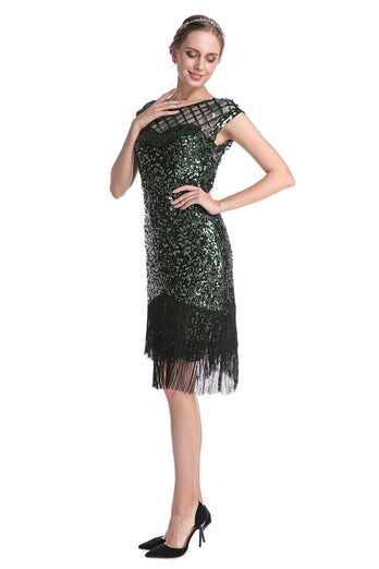 Rosa Pailletten Gatsby 1920er Jahre Flapper Kleid