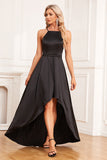 Asymmetrisches schwarzes Ballkleid