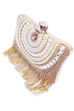 Goldene Perlenkette Party Clutch