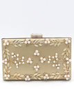 Goldene Perlenkette Party Clutch