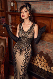 Pailletten Gatsby 1920er Jahre Ballkleid