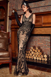 Pailletten Gatsby 1920er Jahre Ballkleid