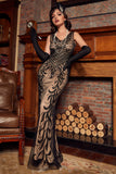 Pailletten Gatsby 1920er Jahre Ballkleid