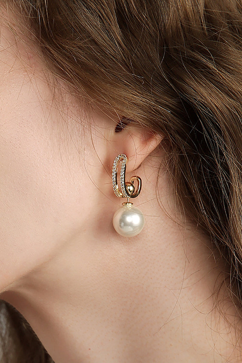 Laden Sie das Bild in den Galerie-Viewer, Perle Elegante trendige Ohrringe
