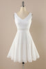 Laden Sie das Bild in den Galerie-Viewer, Weißes Spitze Chiffon Vintage Kleid