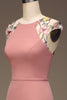 Laden Sie das Bild in den Galerie-Viewer, Dusty Rose Maxi-Brautjungfernkleid aus Chiffon und Stickerei in A-Linie