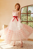 Prinzessin A Line Liebliches Langes Ballkleid mit Schleife Knoten