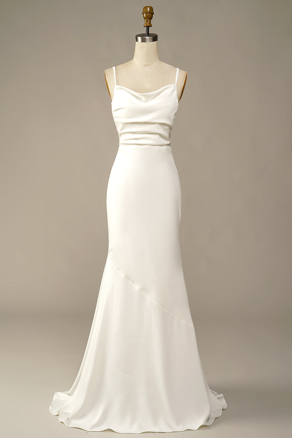 Weiße Meerjungfrau lange Hochzeitskleid