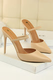 Apricot Stiletto Spitze Absätze