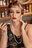 Flapper Golden/Silber Accessoires Set aus den 1920er Jahren