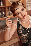 Flapper Golden/Silber Accessoires Set aus den 1920er Jahren