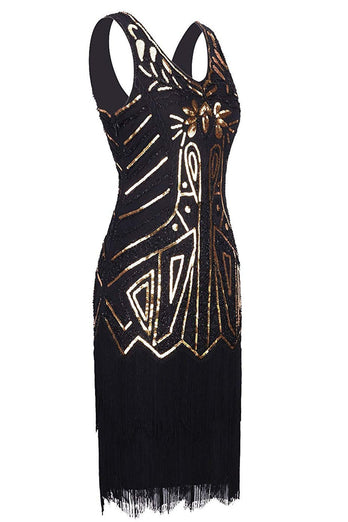 Burgundy Ärmelloses Kleid aus den 1920er Jahren mit V-Ausschnitt