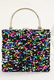 Pailletten Schwarz Ball Handtasche