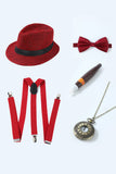 Weißes 1920er Jahre Accessoires Set für Herren