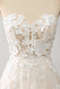 Laden Sie das Bild in den Galerie-Viewer, A Line Sweetheart Langes Korsett Brautkleid mit Applikationen