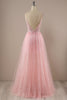 Laden Sie das Bild in den Galerie-Viewer, Rosa lange Ball Party Kleid